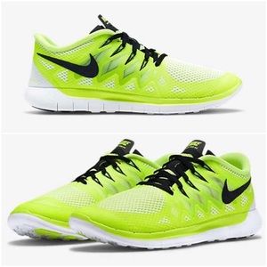 Nike Free Run 5.0 Sneakers neon Volt / Black/White